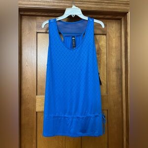 RBX Athletic Workout Tank Top Size XL NWT Geometric Print Tie Cinch Waist